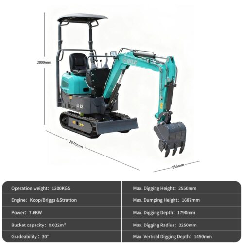 1.2 Ton Mini Excavator -12Eco