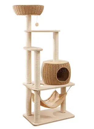 Fabric-Covered Cat Tree 2002
