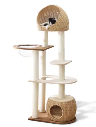 Fabric-Covered Cat Tree 2003
