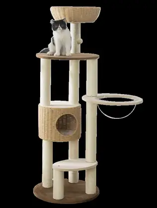 Fabric-Covered Cat Tree 2005