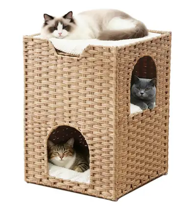 PWC-6001 PE Woven Cat Beds - PetNordy wholesale cat furniture